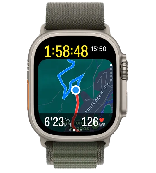 Map navigation on Apple Watch